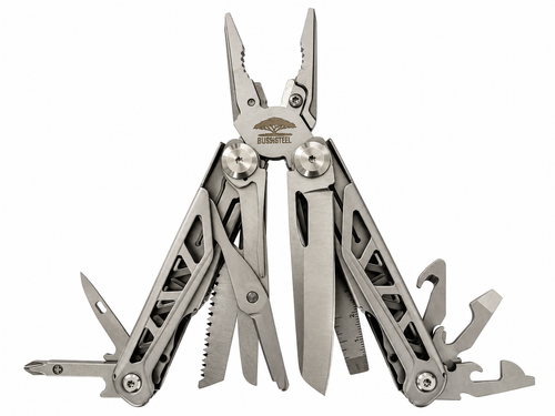 Bushsteel Workhorse 15-in-1 multi-tool with all tools open