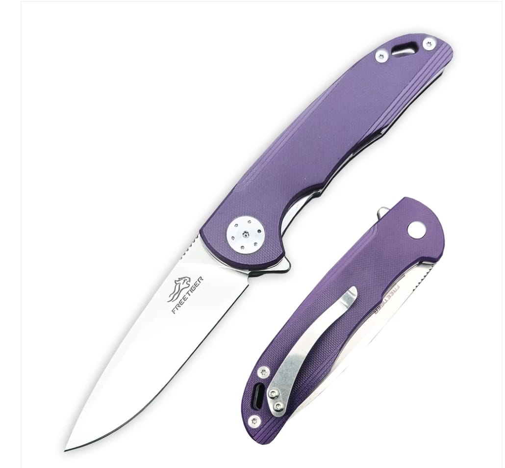 FREETIGER FT901-PR D2 Blade G10 Handle Liner Lock Folding Knife