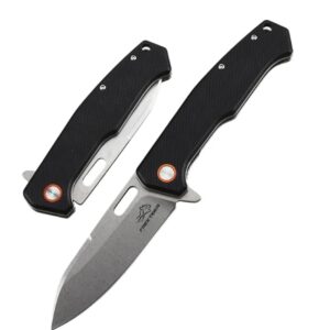 FREETIGER FT937-BK - Blade & Micarta Handle Liner Lock EDC Knife