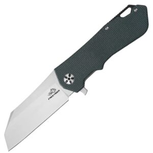 FREETIGER FT943 - GR - Tanto D2 Blade Folding Pocket Knife Micarta Handle Survival EDC