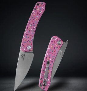 FREETIGER FT947  Donut Folding Knife D2 Blade, Unique Design Pocket Knife for Hunting Survival Camping